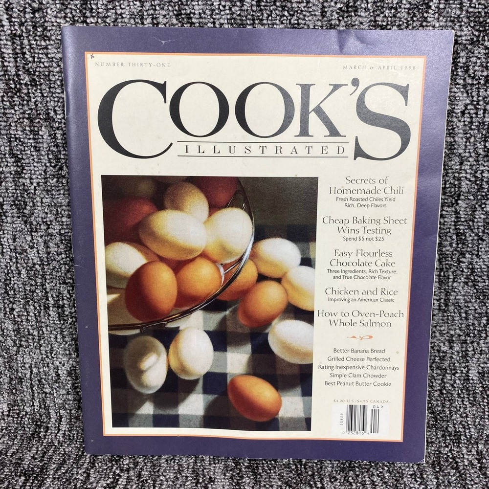 Vintage Cooks Illustrated Magazine March April 1998 Number 31 Recipes
